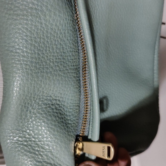 Fossil Sea Glass Preston Leather Small Flap Crossbody - Picture 8 of 15